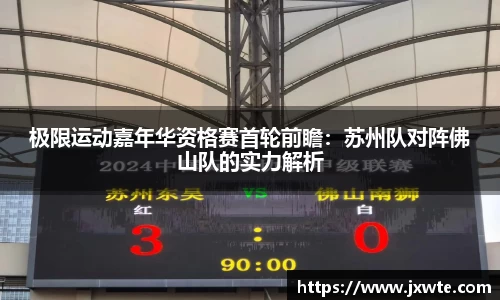 极限运动嘉年华资格赛首轮前瞻：苏州队对阵佛山队的实力解析